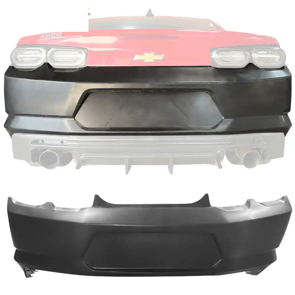 2019-2024 Chevrolet Camaro OE Style Rear Bumper Cover Replacement PP Unpainted Black