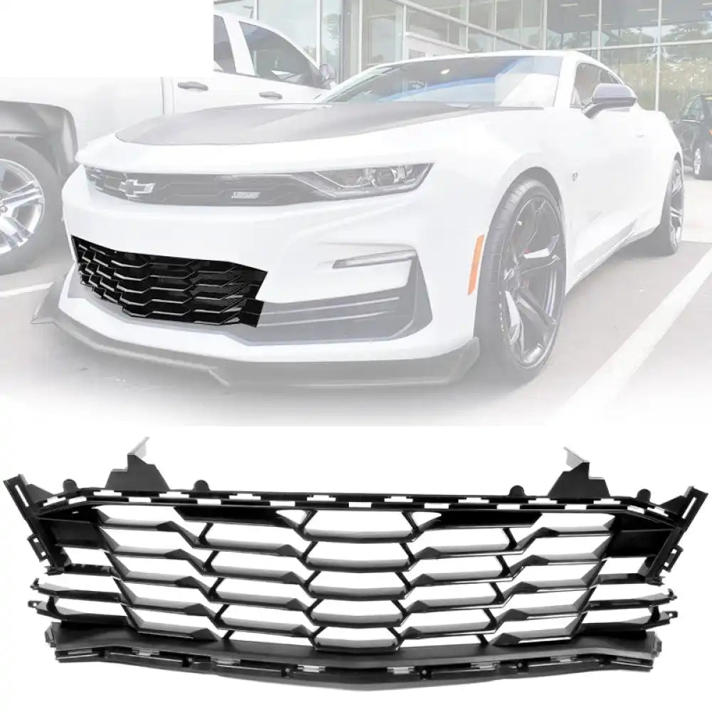2019-2024 Chevy Camaro SS Models Only Black Front Bumper Lower Grille ABS