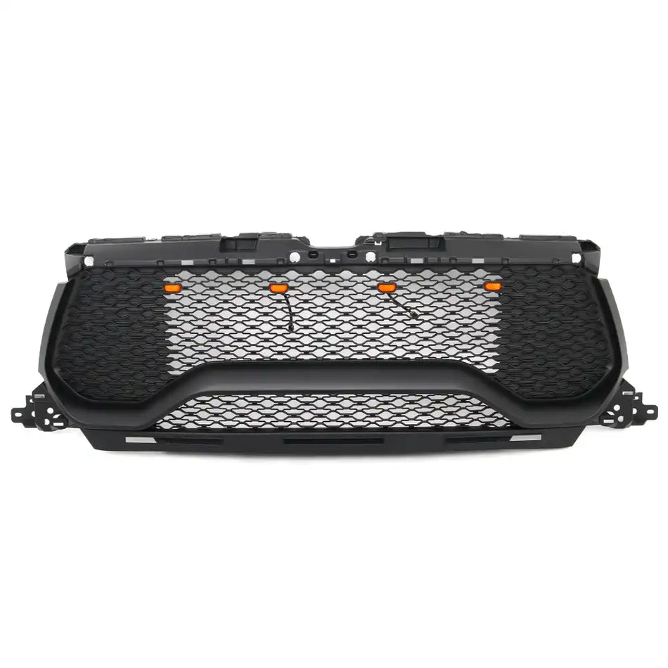 2019-2024 Ram 1500 TRX Style Matte Black Front Bumper Hood Grille ABS Matte Black