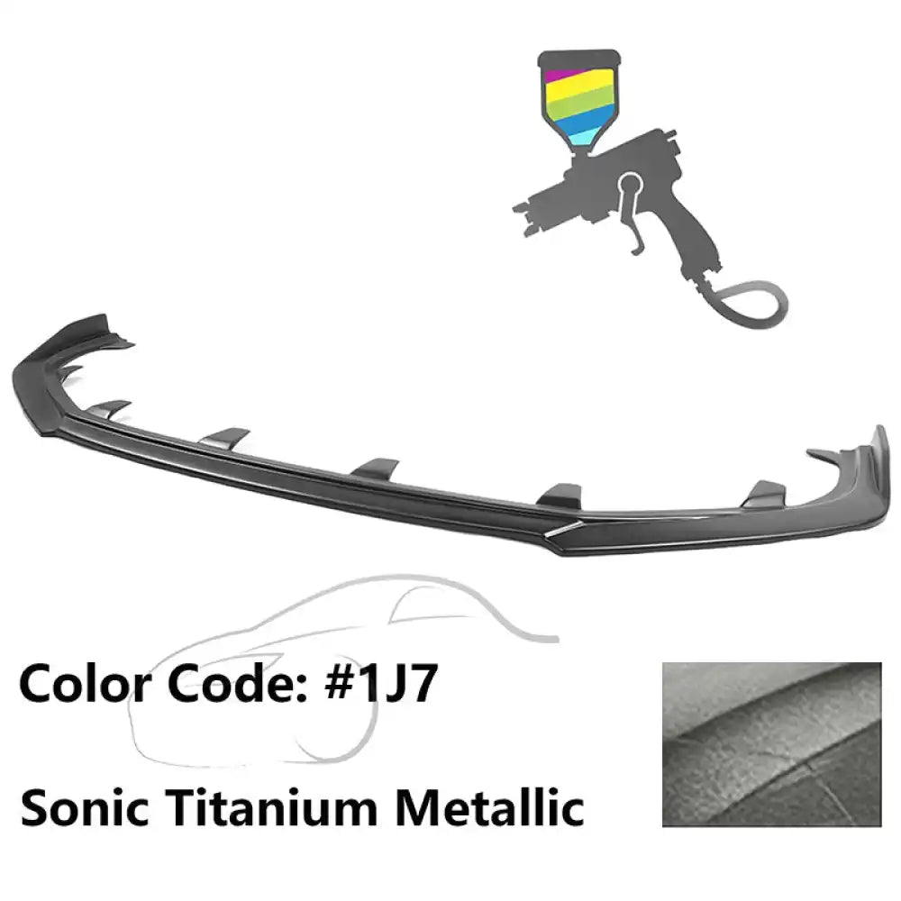 2019-2025 Lexus ES350 ES300h IKON Style Painted Front Bumper Lip PP Painted #1J7 Sonic Titanium Metallic