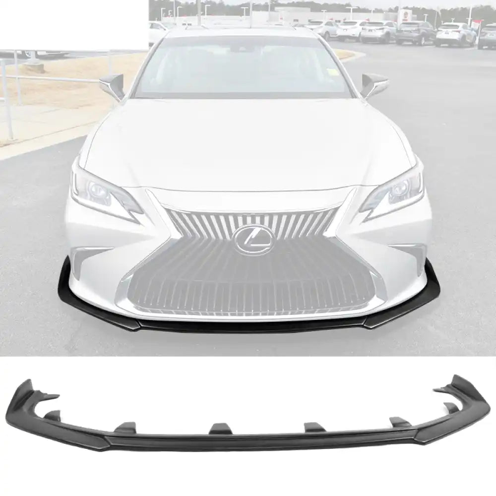 2019-2025 Lexus ES350 ES300h IKON Style Painted Front Bumper Lip PP Unpainted Black