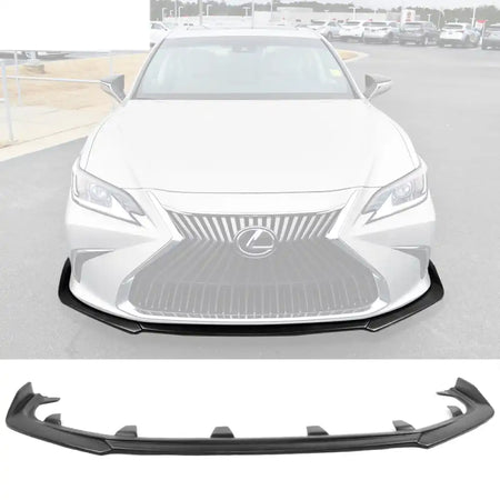 2019-2025 Lexus ES350 ES300h IKON Style Painted Front Bumper Lip PP Unpainted Black