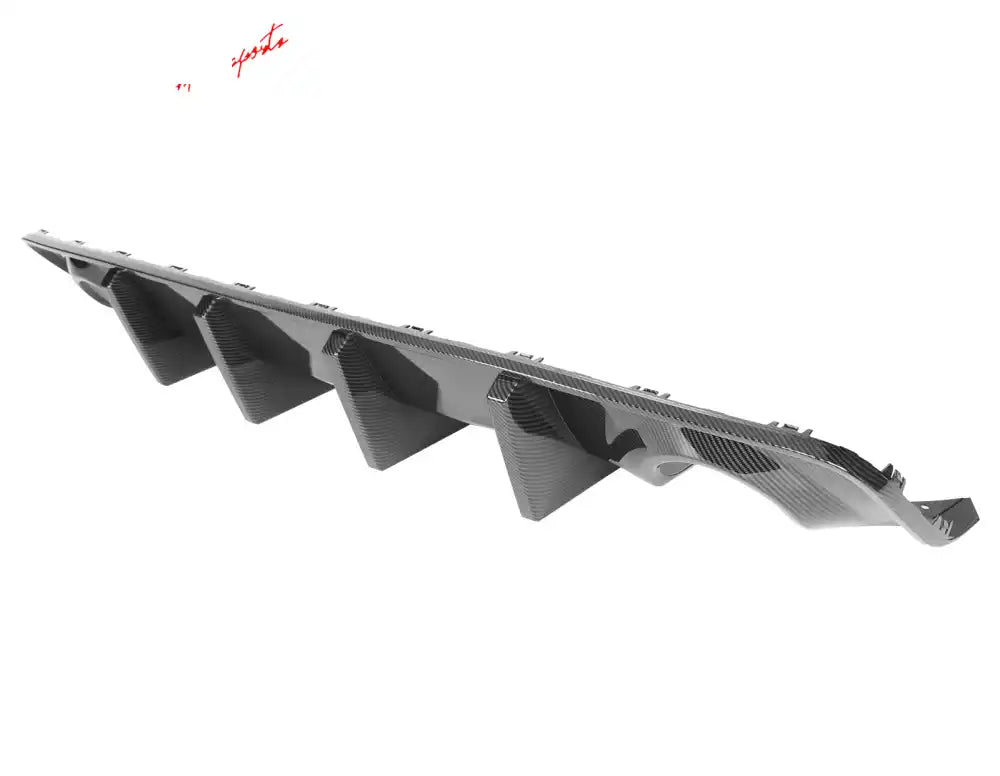 2020-2023 Dodge Charger Bumper + Carbon Fiber Print Rear Diffuser PP Carbon Fiber Print