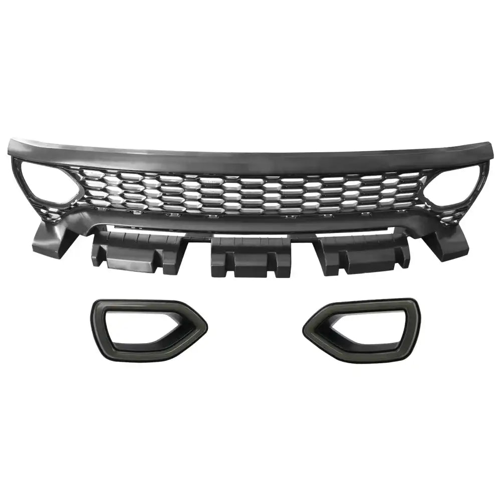 2020-2023 Dodge Charger SRT Widebody Style Smoke LED Mesh Grille ABS