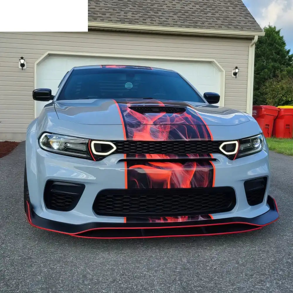 2020-2023 Dodge Charger SRT Widebody Style Smoke LED Mesh Grille ABS