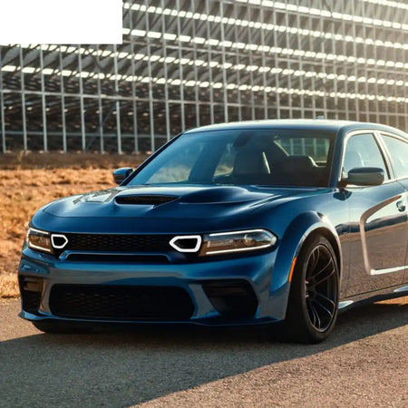 2020-2023 Dodge Charger SRT Widebody Style Smoke LED Mesh Grille ABS
