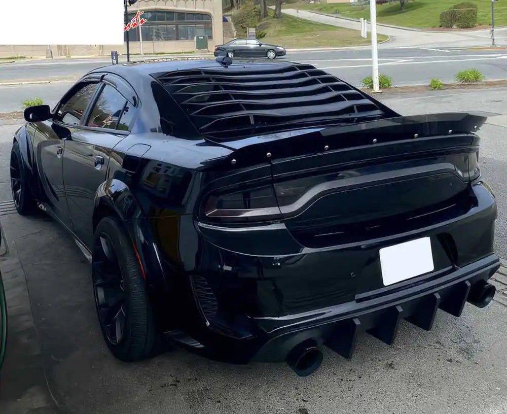 2020-2023 Dodge Charger Widebody Bumper Cover Rear Lip Diffuser PP Matte Black
