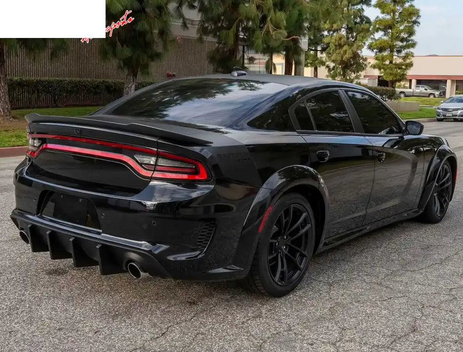 2020-2023 Dodge Charger Widebody Bumper Cover Rear Lip Diffuser PP Matte Black