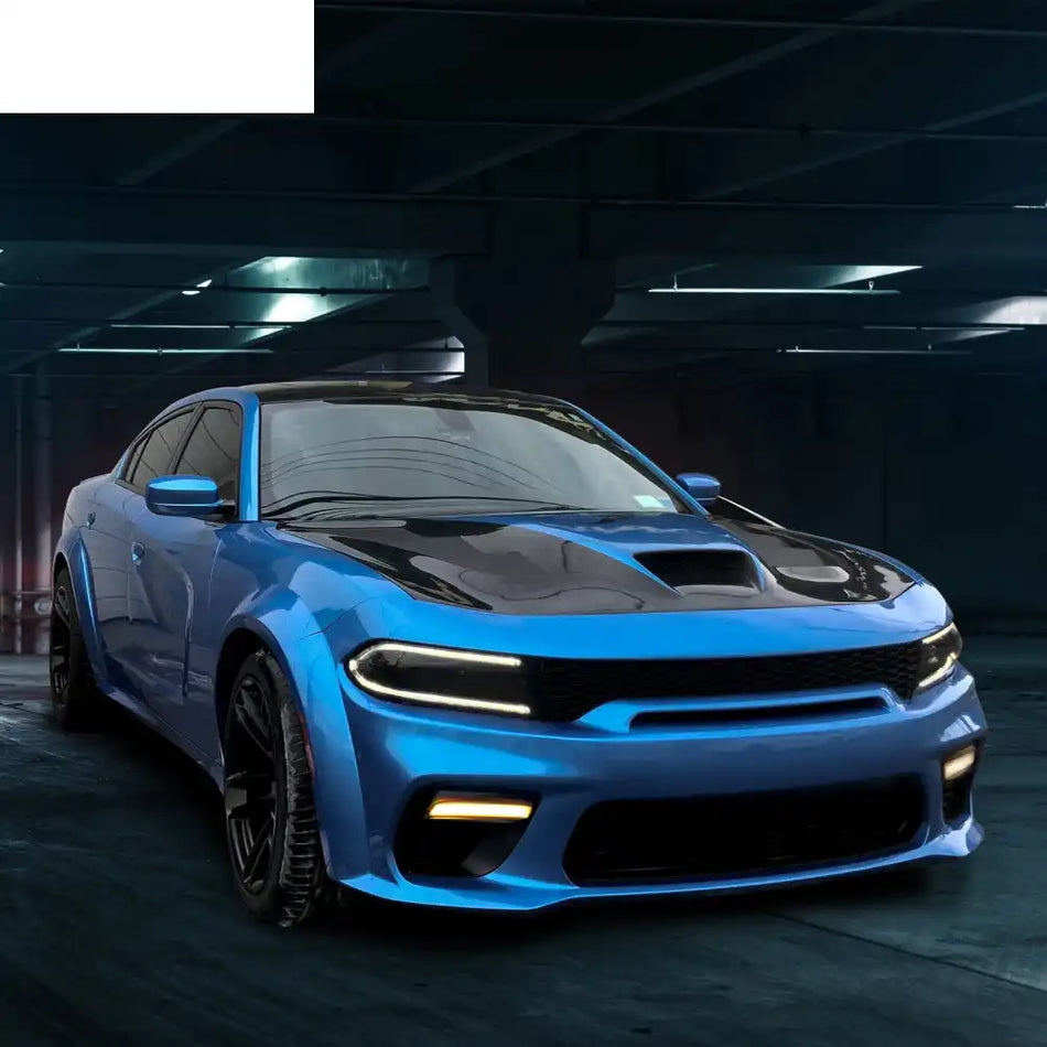 2020-2023 Dodge Charger Widebody Bumper Cover W/ SRT Grilles LED PP