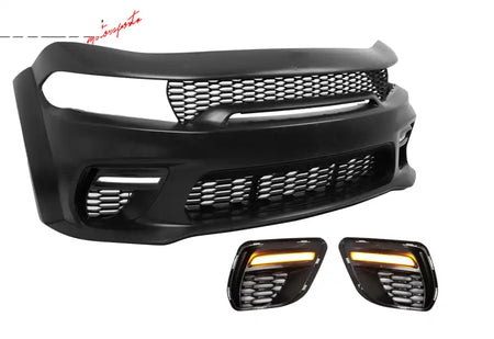 2020-2023 Dodge Charger Widebody Front Bumper Cover W/ Grille LED PP