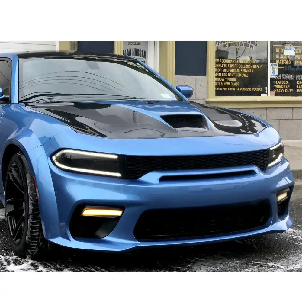 2020-2023 Dodge Charger Widebody Front Bumper Cover W/ Grille LED PP
