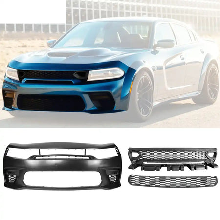 2020-2023 Dodge Charger Widebody Front Bumper Cover W/ SRT Grilles PP