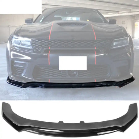2020-2023 Dodge Charger Widebody V3 PP Front Bumper Lip Gloss Black