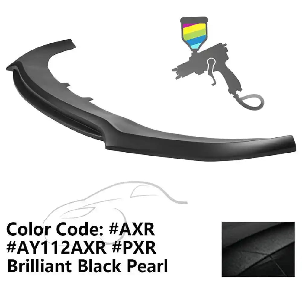 2020-2023 Dodge Charger Widebody V3 PP Front Bumper Lip Painted #AXR Brilliant Black Pearl