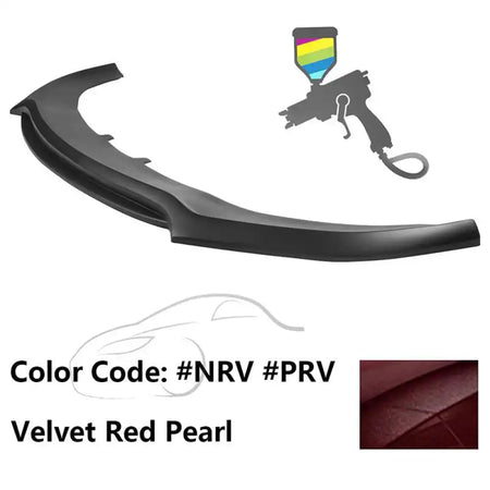 2020-2023 Dodge Charger Widebody V3 PP Front Bumper Lip Painted #NRV Velvet Red Pearl