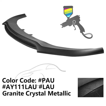 2020-2023 Dodge Charger Widebody V3 PP Front Bumper Lip Painted #PAU Granite Crystal Metallic