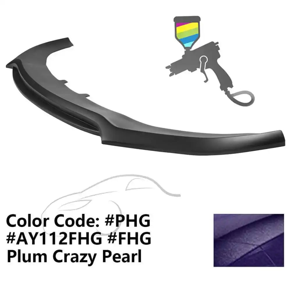 2020-2023 Dodge Charger Widebody V3 PP Front Bumper Lip Painted #PHG Plum Crazy Pearl