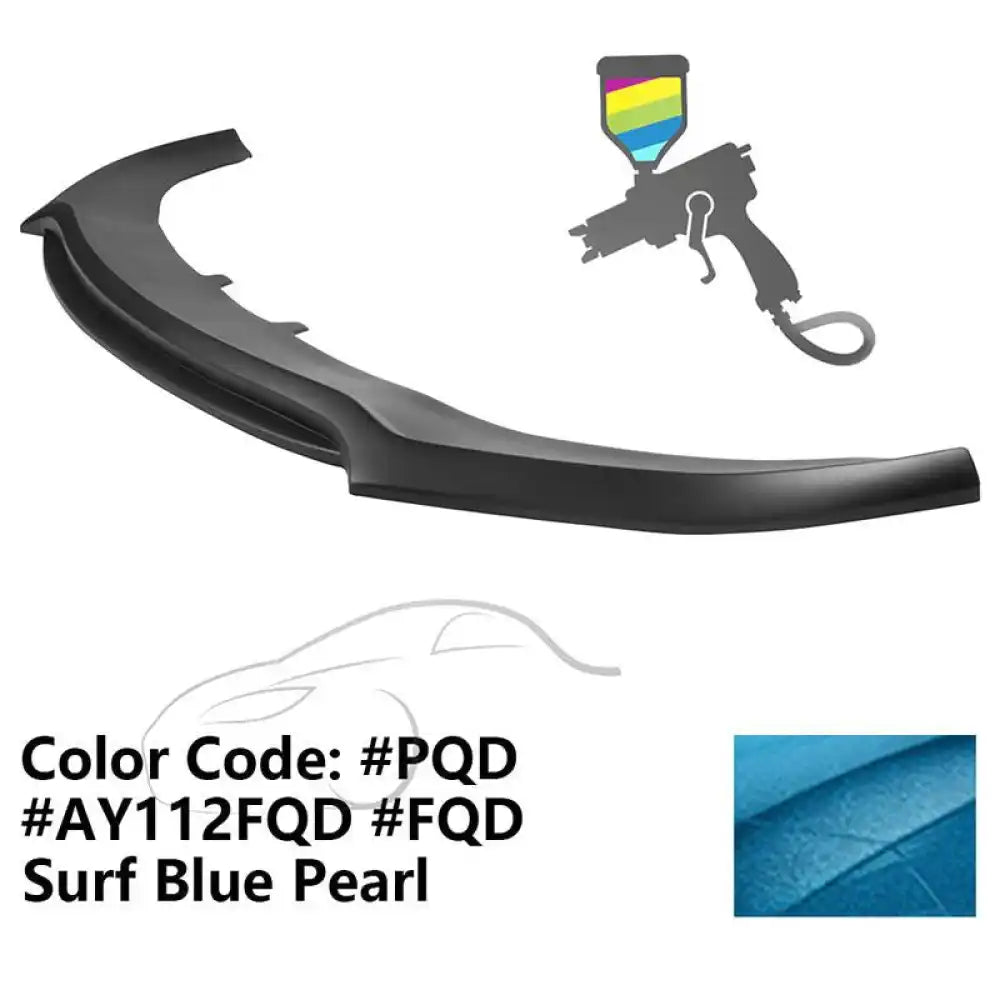 2020-2023 Dodge Charger Widebody V3 PP Front Bumper Lip Painted #PQD Surf Blue Pearl