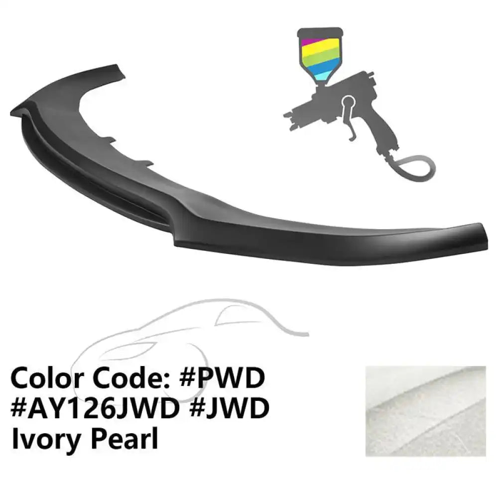 2020-2023 Dodge Charger Widebody V3 PP Front Bumper Lip Painted #PWD Ivory Pearl