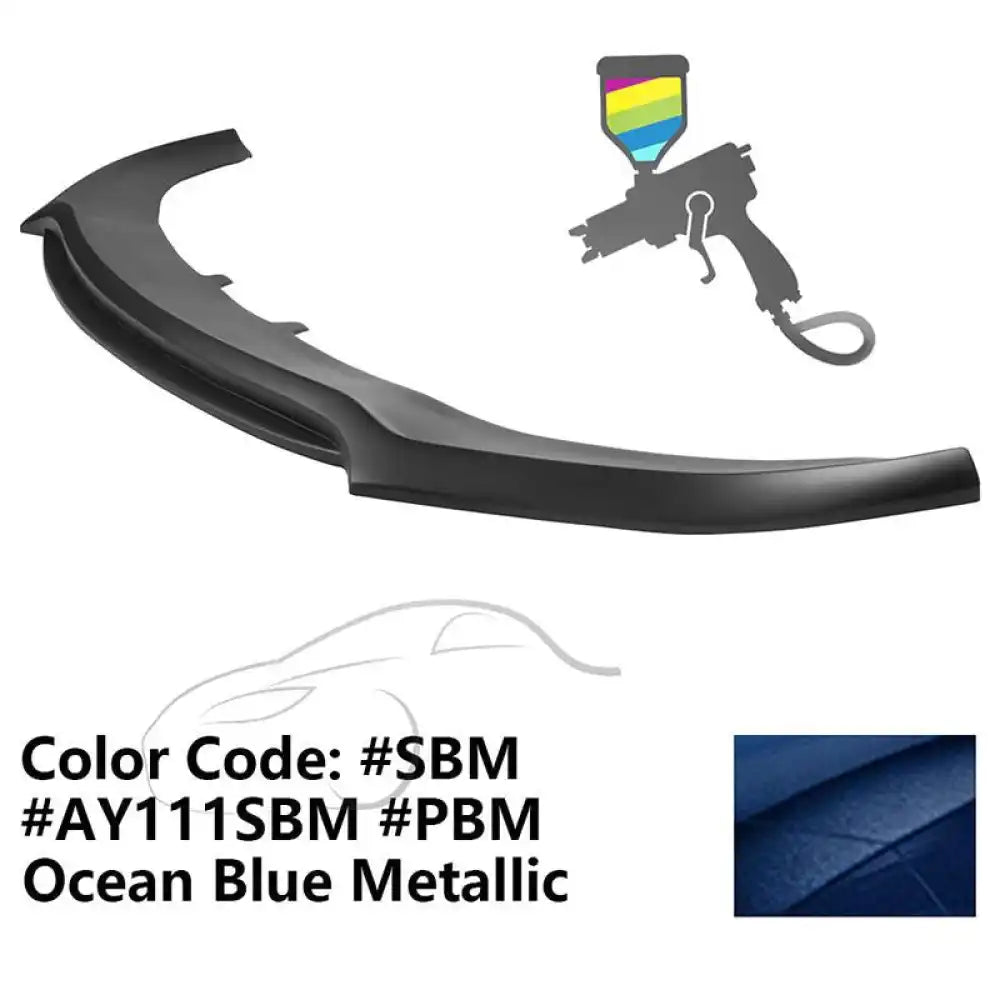 2020-2023 Dodge Charger Widebody V3 PP Front Bumper Lip Painted #SBM Ocean Blue Metallic