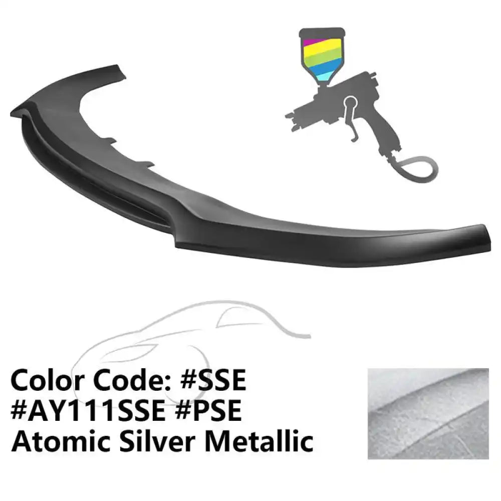 2020-2023 Dodge Charger Widebody V3 PP Front Bumper Lip Painted #SSE Atomic Silver Metallic