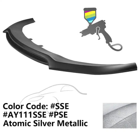 2020-2023 Dodge Charger Widebody V3 PP Front Bumper Lip Painted #SSE Atomic Silver Metallic