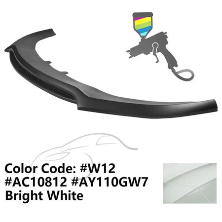 2020-2023 Dodge Charger Widebody V3 PP Front Bumper Lip Painted #W12 Bright White