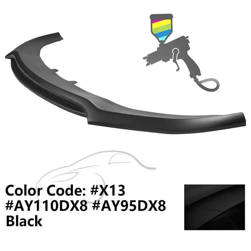 2020-2023 Dodge Charger Widebody V3 PP Front Bumper Lip Painted #X13 Black