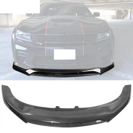 2020-2023 Dodge Charger Widebody V5 PP Front Bumper Lip Carbon Fiber Look
