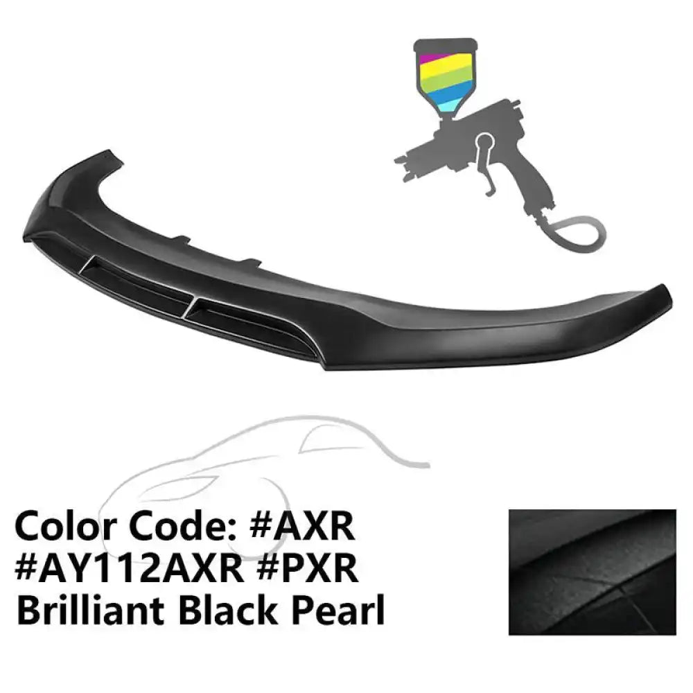 2020-2023 Dodge Charger Widebody V5 PP Front Bumper Lip Painted #AXR Brilliant Black Pearl