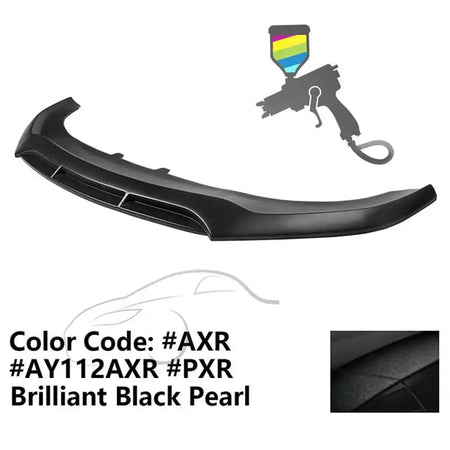 2020-2023 Dodge Charger Widebody V5 PP Front Bumper Lip Painted #AXR Brilliant Black Pearl