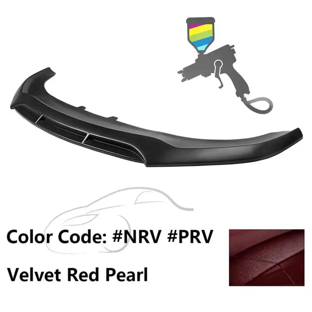 2020-2023 Dodge Charger Widebody V5 PP Front Bumper Lip Painted #NRV Velvet Red Pearl