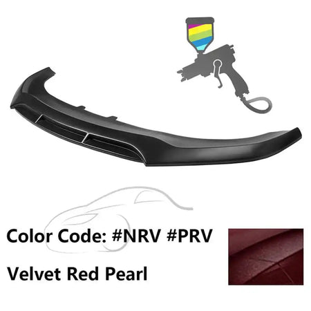 2020-2023 Dodge Charger Widebody V5 PP Front Bumper Lip Painted #NRV Velvet Red Pearl