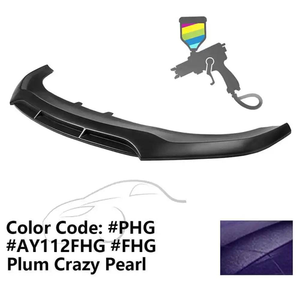 2020-2023 Dodge Charger Widebody V5 PP Front Bumper Lip Painted #PHG Plum Crazy Pearl