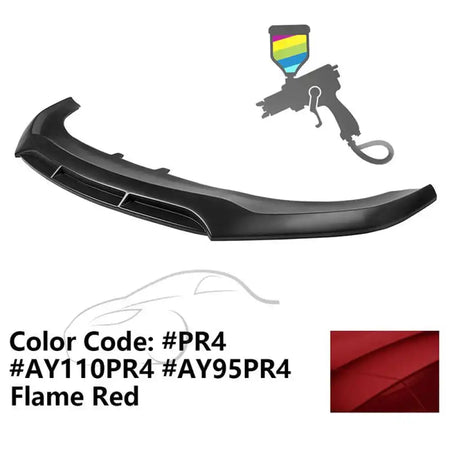 2020-2023 Dodge Charger Widebody V5 PP Front Bumper Lip Painted #PR4 Flame Red