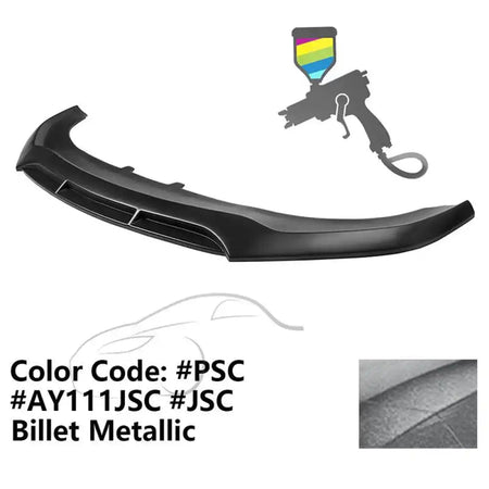2020-2023 Dodge Charger Widebody V5 PP Front Bumper Lip Painted #PSC Billet Metallic