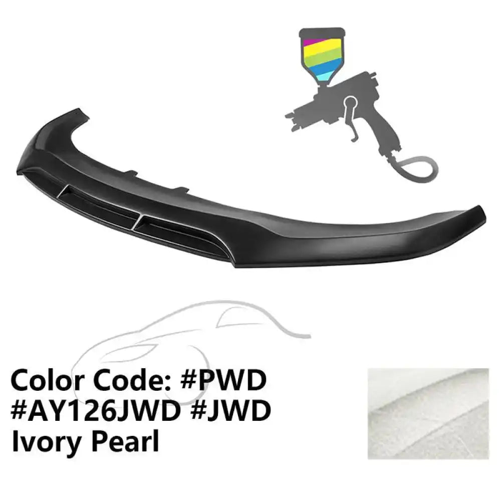 2020-2023 Dodge Charger Widebody V5 PP Front Bumper Lip Painted #PWD Ivory Pearl