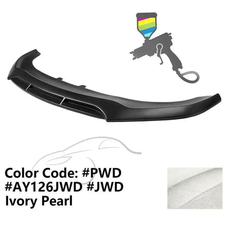 2020-2023 Dodge Charger Widebody V5 PP Front Bumper Lip Painted #PWD Ivory Pearl