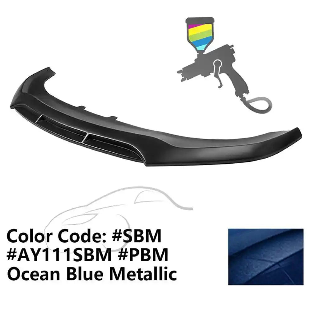 2020-2023 Dodge Charger Widebody V5 PP Front Bumper Lip Painted #SBM Ocean Blue Metallic