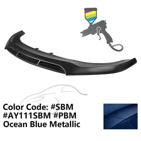 2020-2023 Dodge Charger Widebody V5 PP Front Bumper Lip Painted #SBM Ocean Blue Metallic