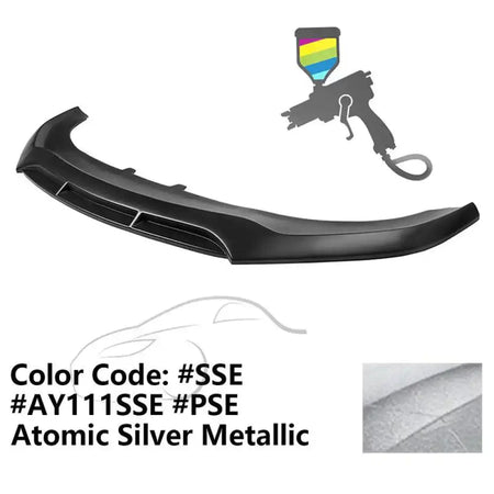 2020-2023 Dodge Charger Widebody V5 PP Front Bumper Lip Painted #SSE Atomic Silver Metallic