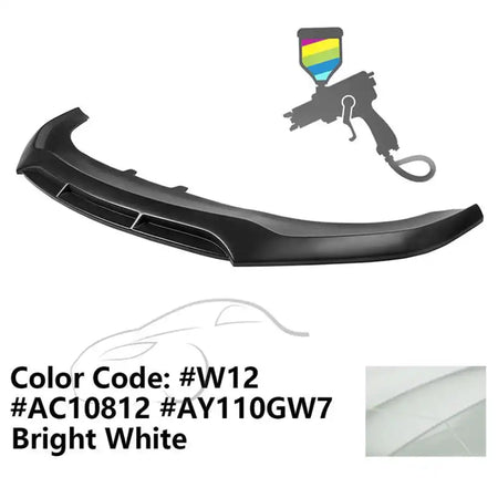 2020-2023 Dodge Charger Widebody V5 PP Front Bumper Lip Painted #W12 Bright White