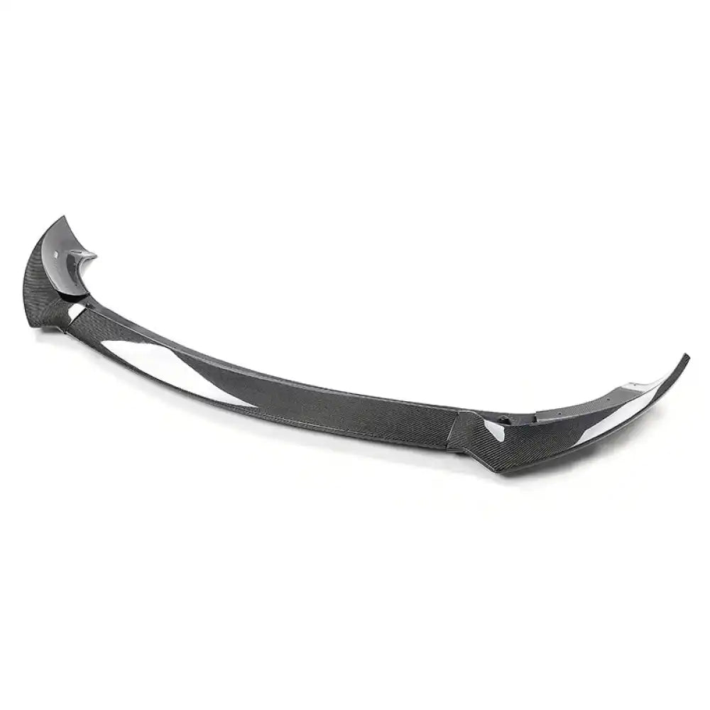 2020-2024 Tesla Y Track Pack Gloss Black Front Bumper Lip Carbon Print Gloss Black