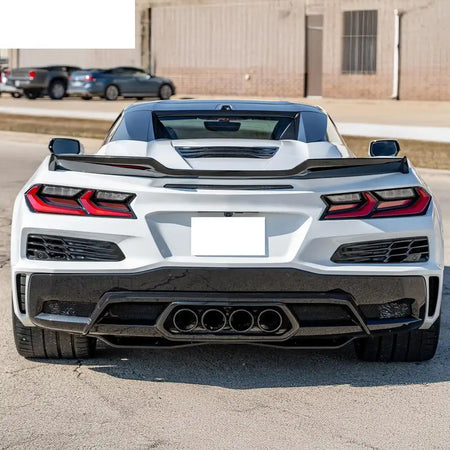 2020-2025 Chevy Corvette C8 OE Rear Bumper Diffuser Black Exhaust Tip