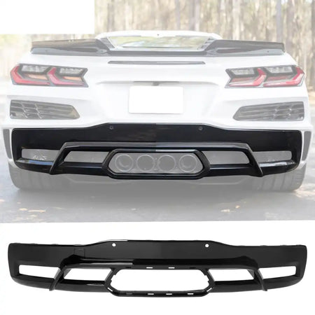 2020-2025 Chevy Corvette C8 OE Rear Bumper Diffuser Black Exhaust Tip