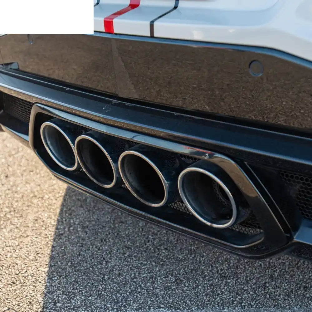 2020-2025 Chevy Corvette C8 OE Rear Bumper Diffuser Silver Exhaust Tip