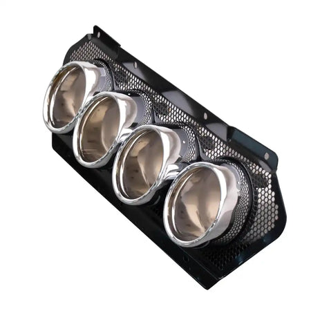 2020-2025 Chevy Corvette C8 OE Rear Bumper Diffuser Silver Exhaust Tip