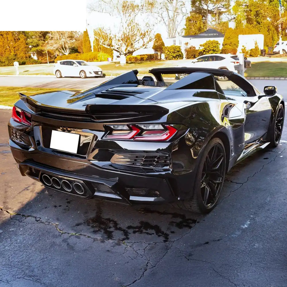 2020-2025 Chevy Corvette C8 OE Rear Bumper Diffuser Silver Exhaust Tip