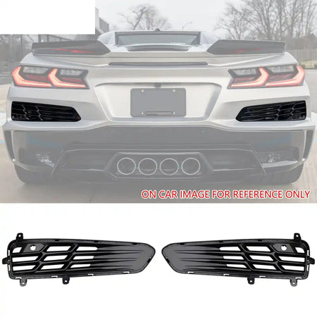 2020-2025 Chevy Corvette C8 Z06 Style Rear Bumper Cover W/ Grilles PP