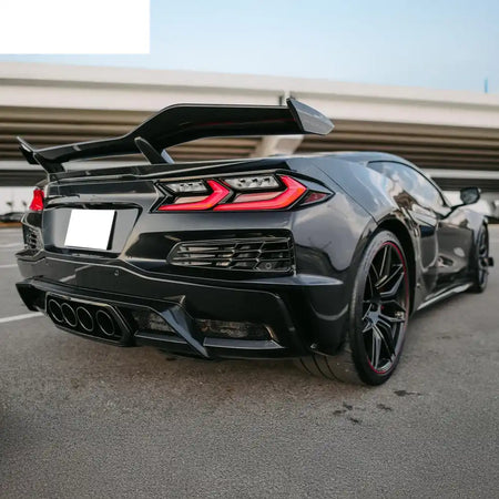 2020-2025 Chevy Corvette C8 Z06 Style Rear Bumper Cover W/ Grilles PP